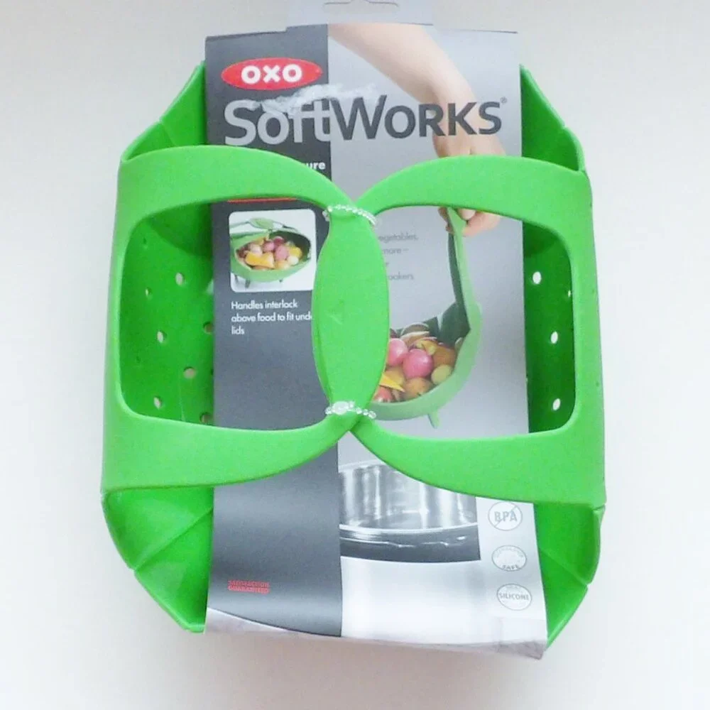 OXO Soft Works Silicone Pressure Cooker or Standard Pot Steamer Accessory NWT